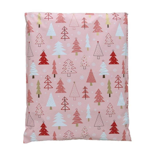 Pink Christmas Tree Poly Mailers Size 10x13 Shipping Bags