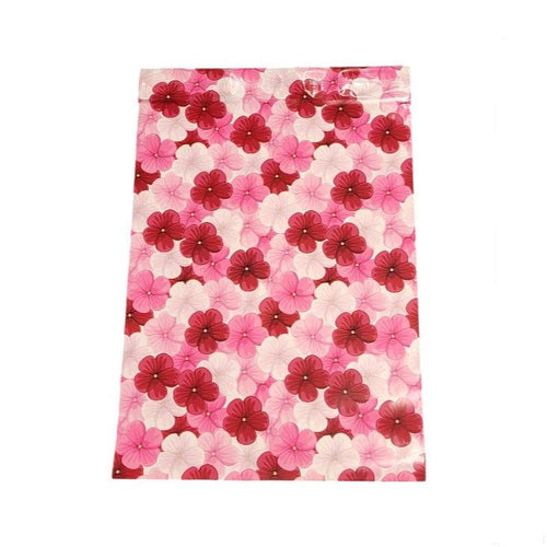 Pink Hibiscus Flower Poly Mailers Size 10x13 Colorful Shipping Bags