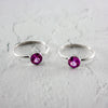 Pink Sapphire Sterling Silver Ring For Women Gift Box