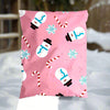 Pink Snowman Christmas Poly Mailers Size 10x13 Shipping Bags