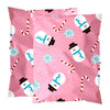 Pink Snowman Christmas Poly Mailers Size 10x13 Shipping Bags