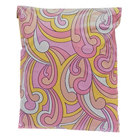 Pink Swirl Poly Mailers Size 10x13 Colorful Shipping Bags