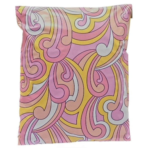 Pink Swirl Poly Mailers Size 10x13 Colorful Shipping Bags