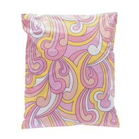 Pink Swirl Poly Mailers Size 10x13 Colorful Shipping Bags