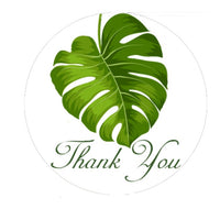 Plant Leaf Thank You Stickers 2.5 inch 300 Count Per Pack Shipping Supplies