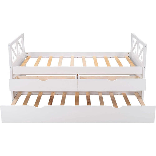 Platform Storage Bed with Trundle