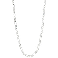 Pori Jewelers 925 Sterling Silver Figaro Chain Necklace