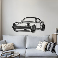 911 930 Perspective Metal Car Wall Art - MT0459