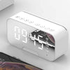 Portable Bluetooth Speaker Mirror Alarm Clock