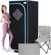 Portable Sauna Tent with Heating Foot Pad and Portable Chair