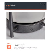 Portable Solar Powered Garden Light for Outdoor Ambience