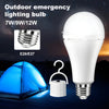 Portable Waterproof Rechargeable LED Light Bulb for Camping & Fishing