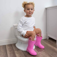 Potty Training Seat Toilet Chair for Toddler with Removable Bowl and Wipe Dispenser