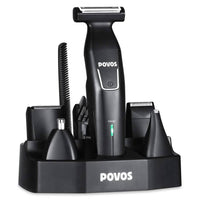 Povos Cordless 5-in-1 Beard Trimmer Body Groomer Style and Detail Kit