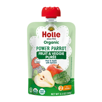 Holle Organic Power Parrot - Fruit & Veggie Purée Pouches