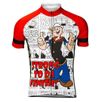 Popeye Strong to da Finish Men's Cycling Jersey (M, L, 2XL)