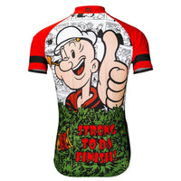 Popeye Strong to da Finish Men's Cycling Jersey (M, L, 2XL)