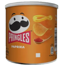 Pringles Paprika – Classic Paprika Flavored Potato Crisps Can (France)