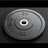 7' Hard Chrome Olympic Bar and Bumper Plate Set