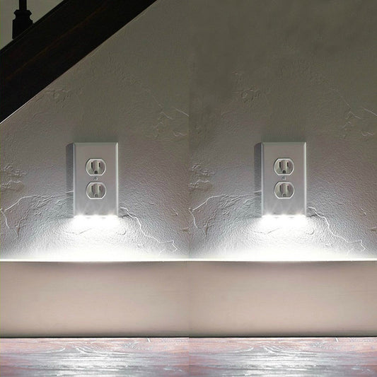 5-Pack Outlet Cover with Built-In LED Night Light - 2 Styles