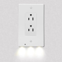 5-Pack Outlet Cover with Built-In LED Night Light - 2 Styles