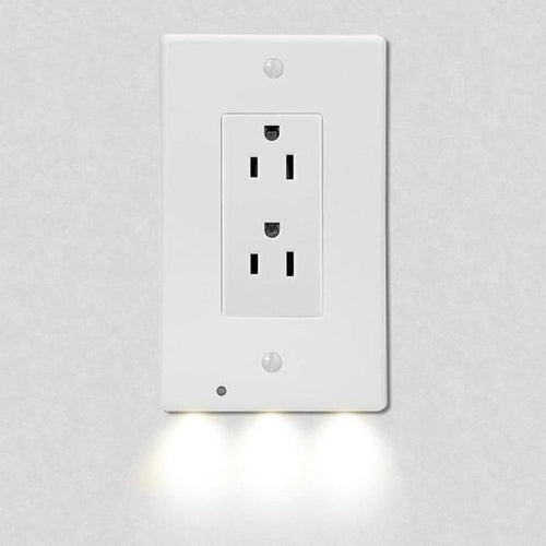 5-Pack Outlet Cover with Built-In LED Night Light - 2 Styles