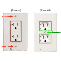 5-Pack Outlet Cover with Built-In LED Night Light - 2 Styles