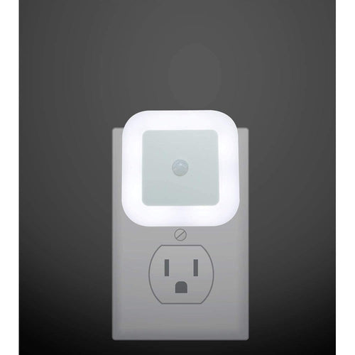 Hakol LED Night Light Lamp with Smart Sensor Dusk to Dawn Sensor, Daylight White, 0.5W Plug-in, 6-Pack