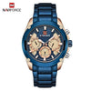 Men's  Waterproof Stainless Steel Watch With Chronometers Business Style Wristwatch Unique Design Perfect Gift