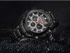 Men's  Waterproof Stainless Steel Watch With Chronometers Business Style Wristwatch Unique Design Perfect Gift