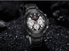 Men's  Waterproof Stainless Steel Watch With Chronometers Business Style Wristwatch Unique Design Perfect Gift