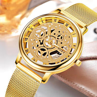 Unisex Metal Silver Watch With Steel Bracelet Unique Design Perfect Gift For Your Loved One