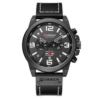 Retro  Waterproof Watch With Chronometers Steel Case And Leather Belts Unique Design Excellent Look Perfect Gift For Your Man