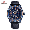 Men's Waterproof Leaghter Watch With Day, Date and Fluorescent Hands Perfect Gift For Your Man
