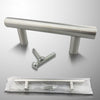 Stainless Steel Kitchen Door Cabinet T Bar Handle Pull Knob Door Pull Handle Stainless Door Handle Stainless Steel Hollow Bar Drawer Pulls Cupboard Knob For Kitchen Furniture