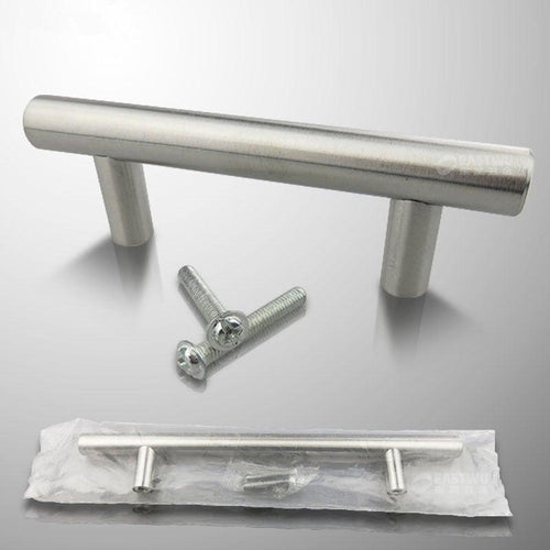 Stainless Steel Kitchen Door Cabinet T Bar Handle Pull Knob Door Pull Handle Stainless Door Handle Stainless Steel Hollow Bar Drawer Pulls Cupboard Knob For Kitchen Furniture