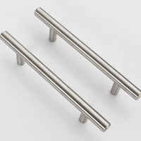 Stainless Steel Kitchen Door Cabinet T Bar Handle Pull Knob Door Pull Handle Stainless Door Handle Stainless Steel Hollow Bar Drawer Pulls Cupboard Knob For Kitchen Furniture