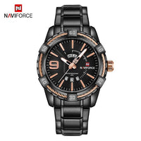 Men's  Luxury Stainless steal Waterproof Watch With Day And Date Display Unique Design Perfect Gift In Modern Metal Men  Wrist Watch Design