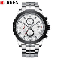 Men's Waterproof  Watch With Chronometers Day View And Fluorescent Hands Unique  Luxury Design  Perfect Gift