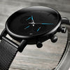 Men's Elegant Waterproof  Watch With Chronometers And Color Hands Unique Design Excellent Look