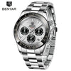 Luxury Men Watches Scratch Resistant Full Stainless Steel Strap Waterproof Sport Quartz Watch Men Fashion Date Clock Chronograph