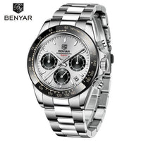 Luxury Men Watches Scratch Resistant Full Stainless Steel Strap Waterproof Sport Quartz Watch Men Fashion Date Clock Chronograph