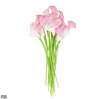 10Pcs High Quality Real Touch Calla Lily Artificial Flowers Bouquet For Wedding Bridal Home Kitchen Table Flower Decoration Home Decor