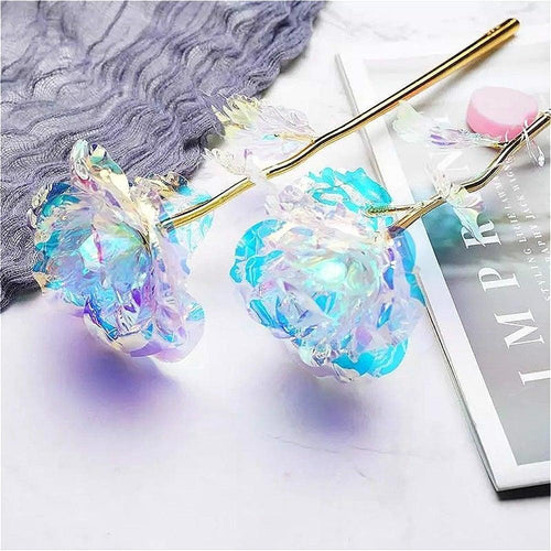24k Aluminum Foil Lighting Rose Gift For Women Valentine's Day Mother's Day Birthday Thanksgiving Day Christmas Wedding Anniversary