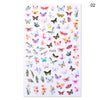 Blue Butterfly 3D Nail Stickers Flowers Leaves Self Adhesive Transfer Sliders Wraps Manicures Foils Decorations Decoration Tattoo Manicure Transfer Nail Decals Flowers Butterfly Designs Nails Supply Manicure Tips Design Nail Decoration