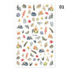 Blue Butterfly 3D Nail Stickers Flowers Leaves Self Adhesive Transfer Sliders Wraps Manicures Foils Decorations Decoration Tattoo Manicure Transfer Nail Decals Flowers Butterfly Designs Nails Supply Manicure Tips Design Nail Decoration
