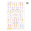 Blue Butterfly 3D Nail Stickers Flowers Leaves Self Adhesive Transfer Sliders Wraps Manicures Foils Decorations Decoration Tattoo Manicure Transfer Nail Decals Flowers Butterfly Designs Nails Supply Manicure Tips Design Nail Decoration