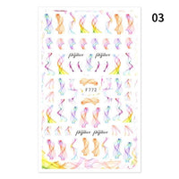 Blue Butterfly 3D Nail Stickers Flowers Leaves Self Adhesive Transfer Sliders Wraps Manicures Foils Decorations Decoration Tattoo Manicure Transfer Nail Decals Flowers Butterfly Designs Nails Supply Manicure Tips Design Nail Decoration