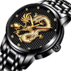 Men's Waterproof  Watch With 3D Dragon Design Excellent Look Perfect Gift For Your Man