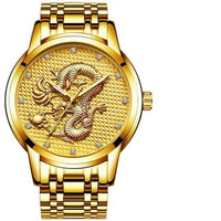 Men's Waterproof  Watch With 3D Dragon Design Excellent Look Perfect Gift For Your Man